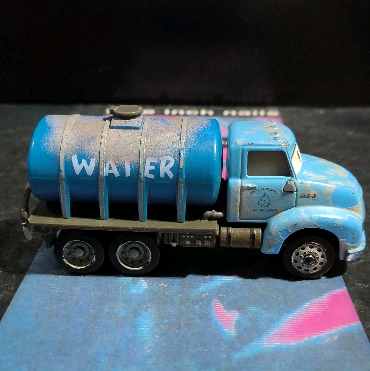 Rare Disney Pixar Cars Deluxe Mr Drippy Water Tanker Truck Diecast DVB23