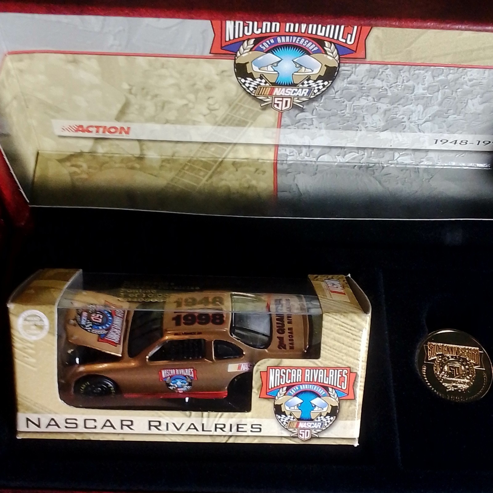 Action NASCAR 50th Anniversary Gold Diecast Car 1:64 Adult Collectible