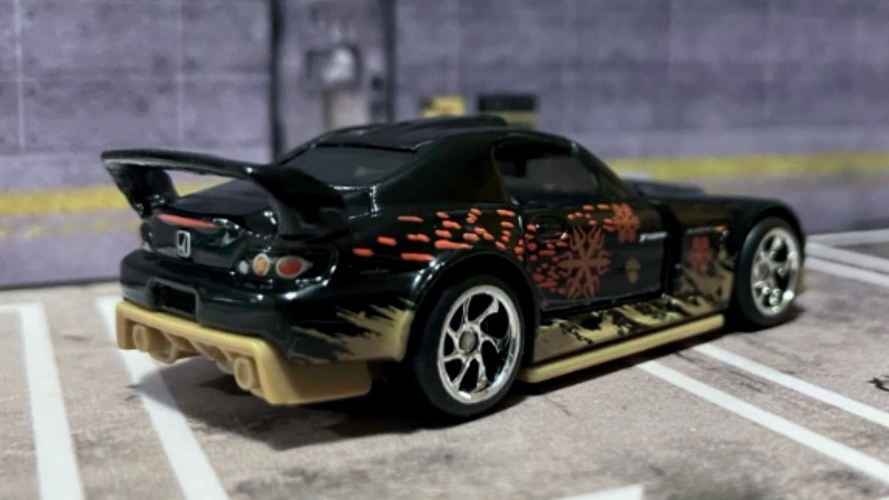 CUSTOM Black Honda S2000 • Chrome Real Riders • 2026 Hot Wheels F&F • HTF