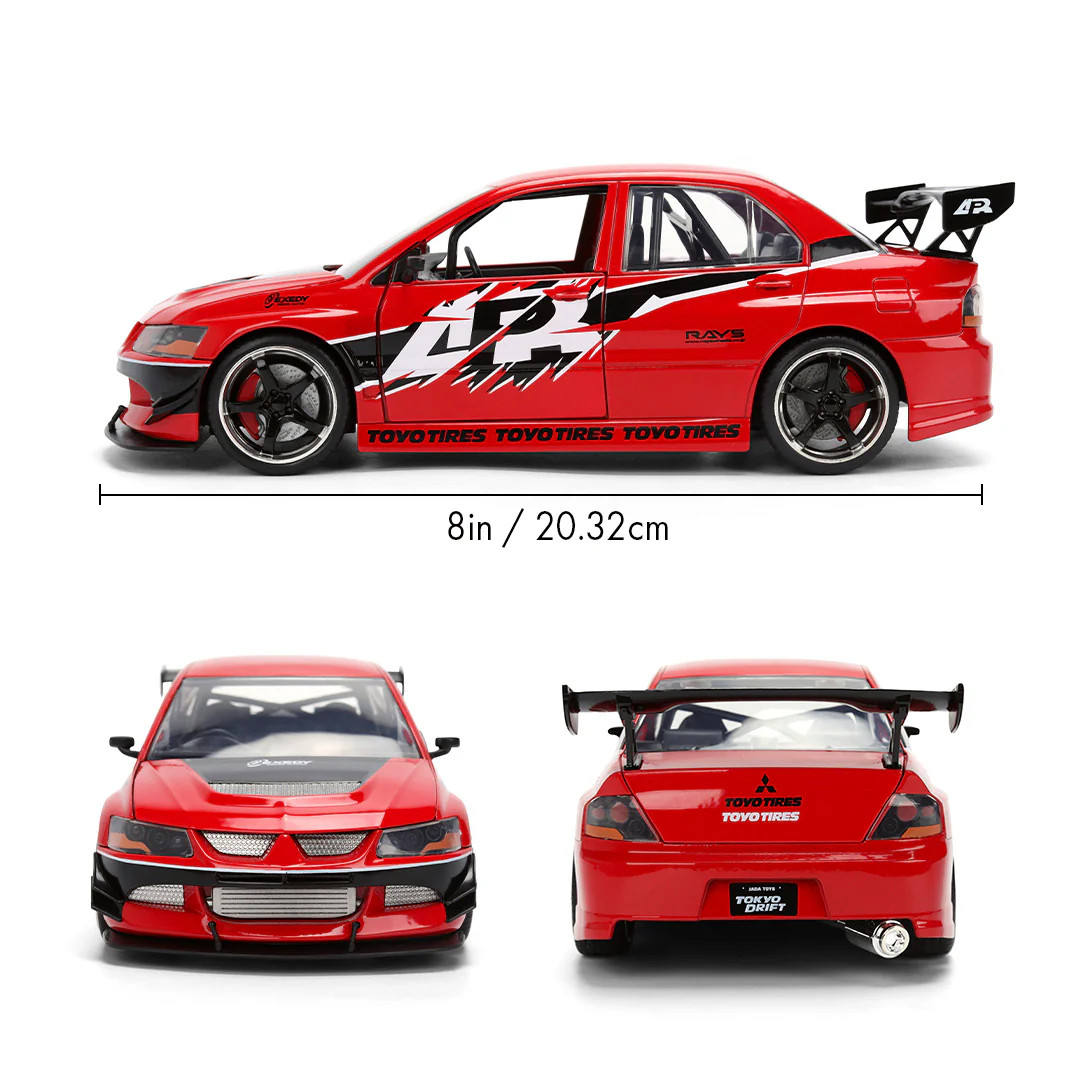1:24 Sean’s Mitsubishi Lancer Evolution IX – Red — JADA: Fast & Furious