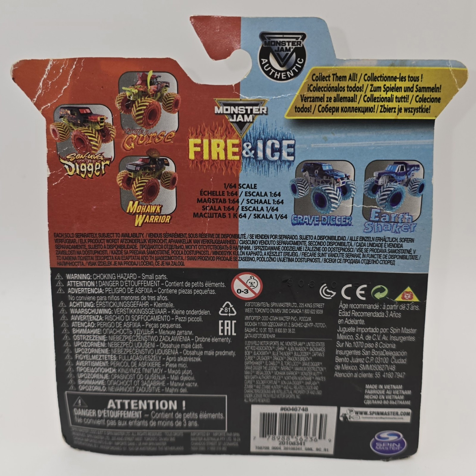 Monster Jam Fire & Ice MOHAWK WARRIOR Walmart Special Edition 1:64 Scale
