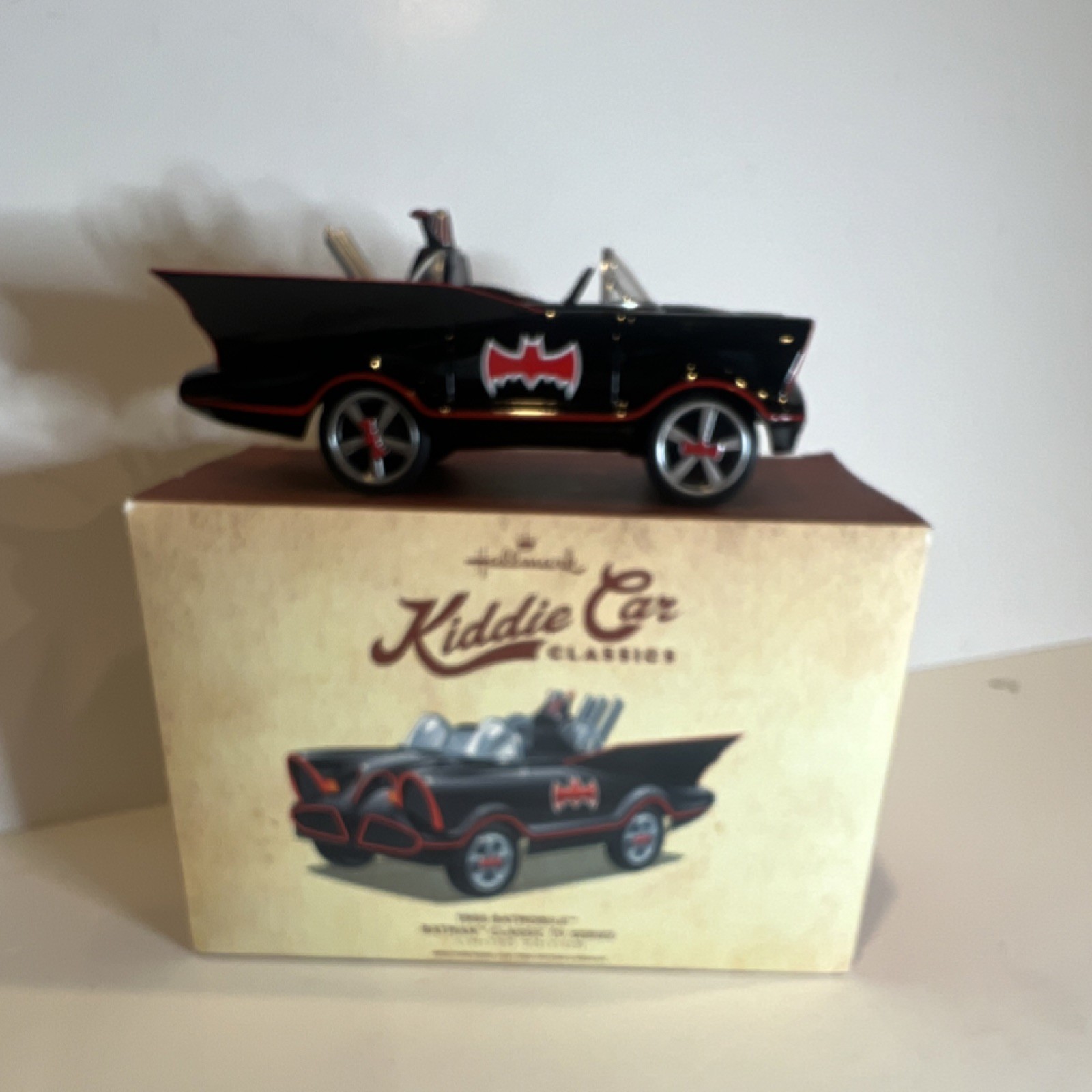 Hallmark Kiddie Car Classics Batman Batmobile Black Red Diecast Car new open box