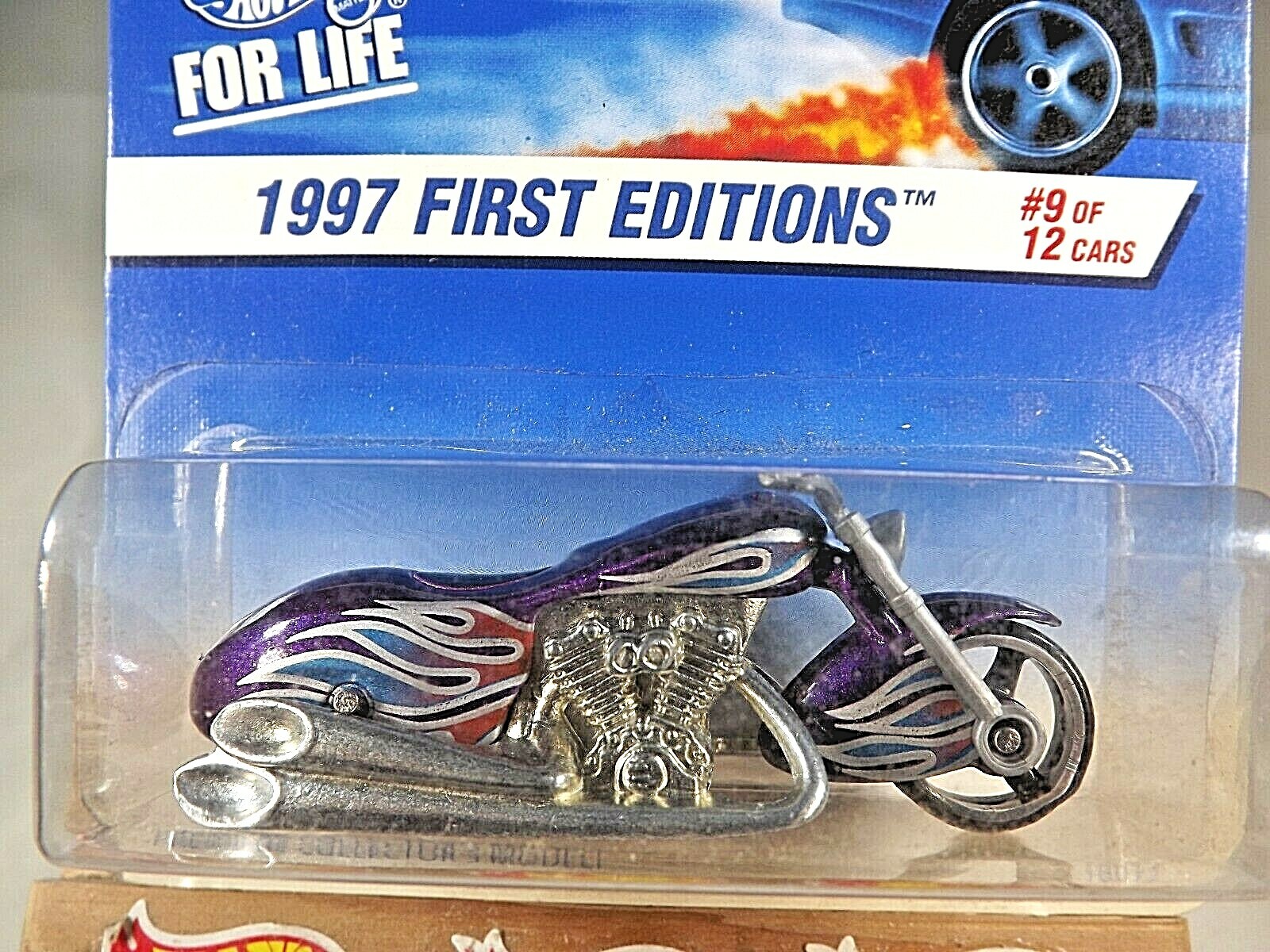 1997 Hot Wheels #519 First Editions 9/12 SCORCHIN’ SCOOTER Motorcycle Purple