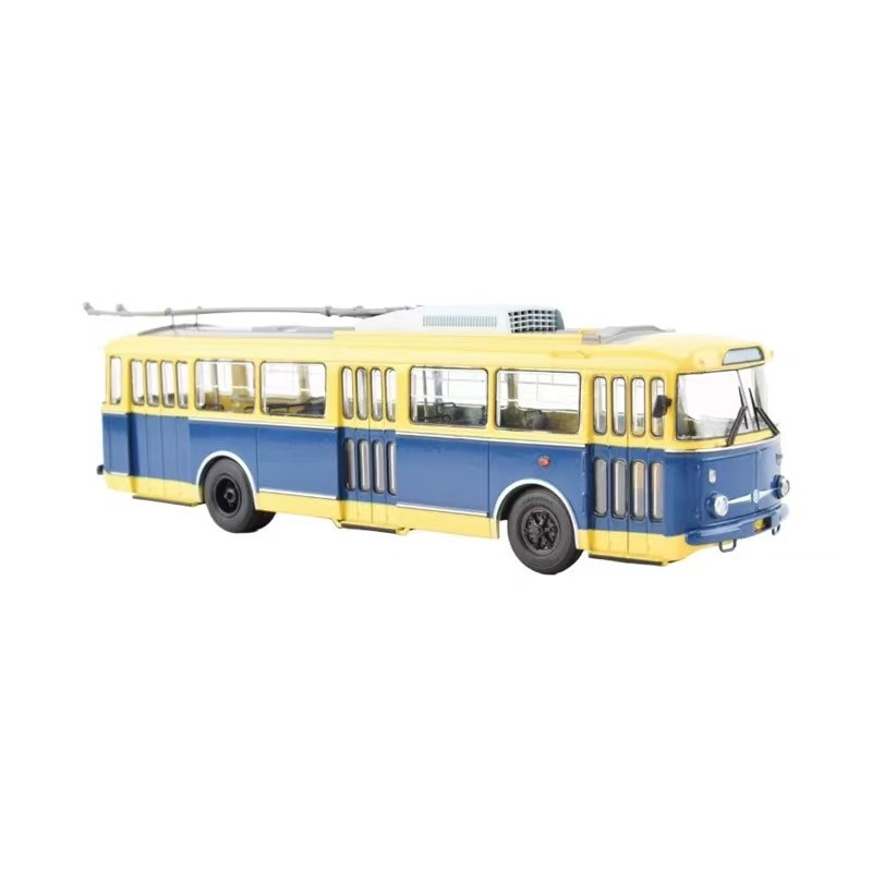 1:43 Modimio Bohemian Skoda 9TR Czech Trolley Bus Metal Model Display 103566