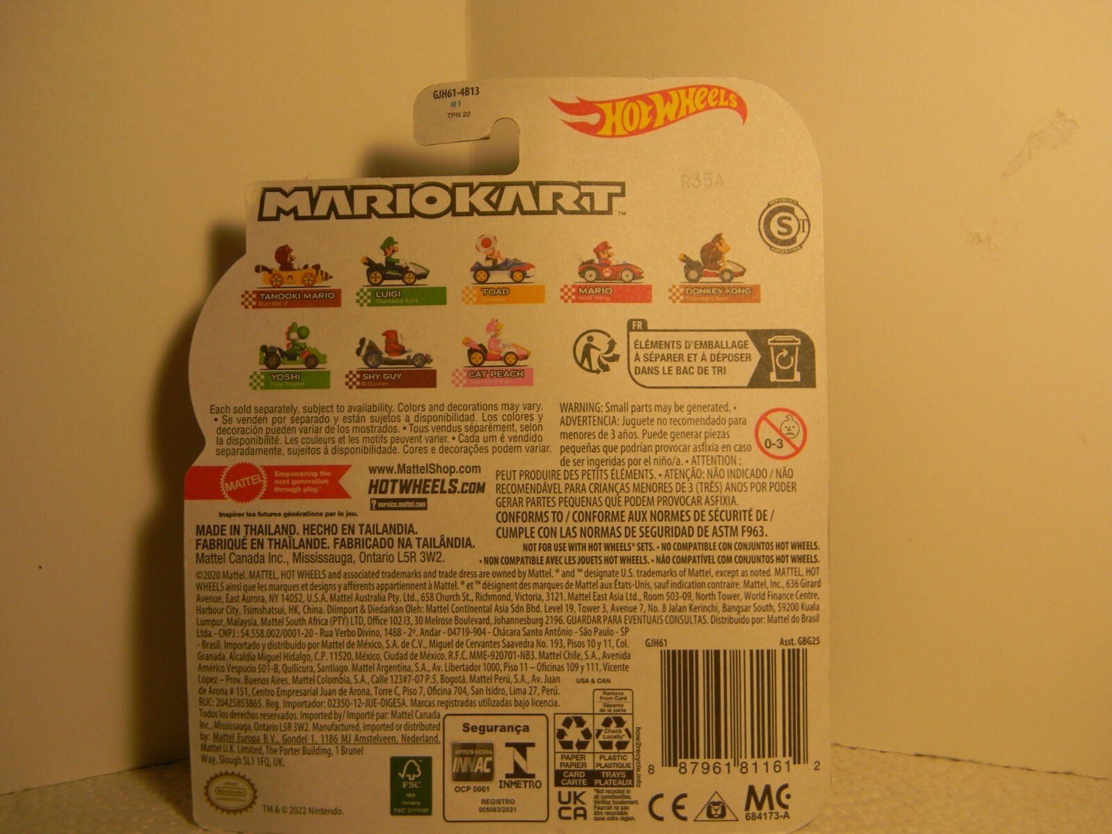 Hot Wheels, Mariokart, 1:64, “Shy Guy” ‘B-Dasher’, New, Unopened Package