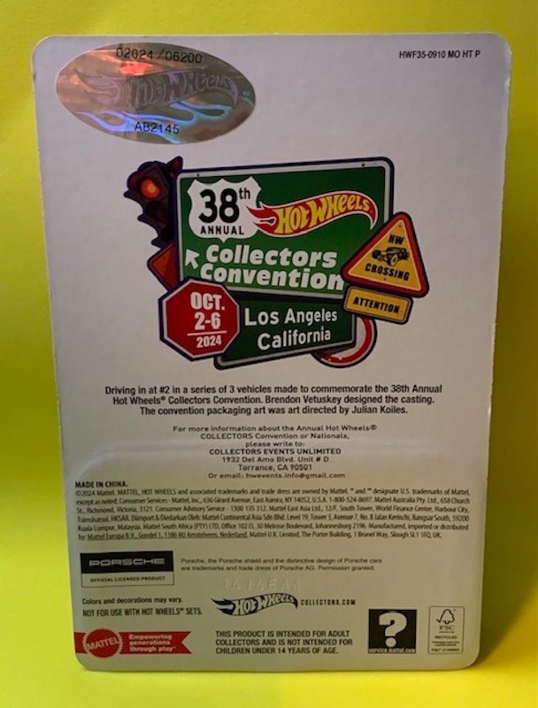 2024 38th Hot Wheels Collectors Convention Porsche 959, 02024/06200, Unique # :)