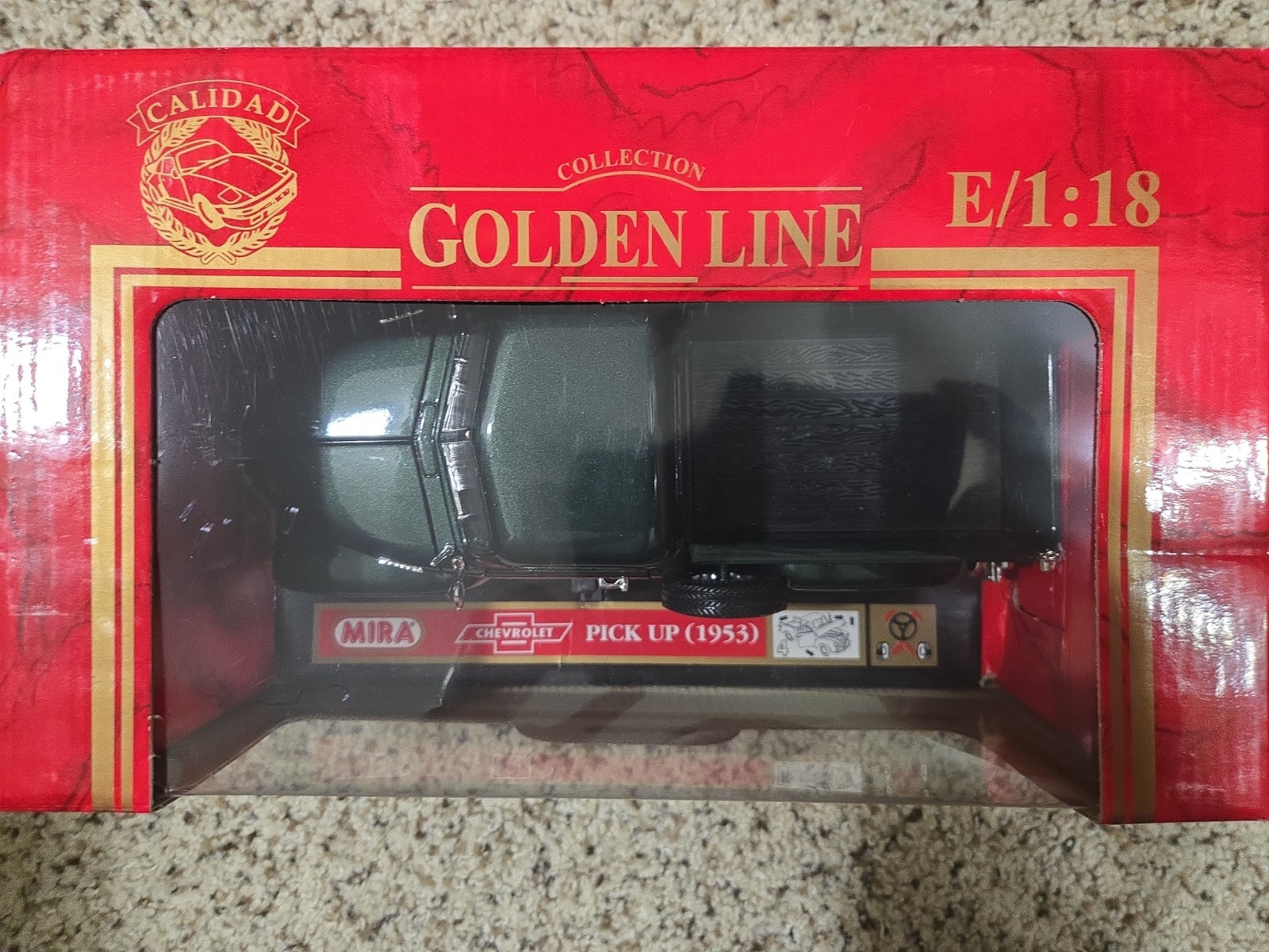 Mira 1953 Chevrolet Green Pick Up Truck Vehicle Golden Line Collection #6190