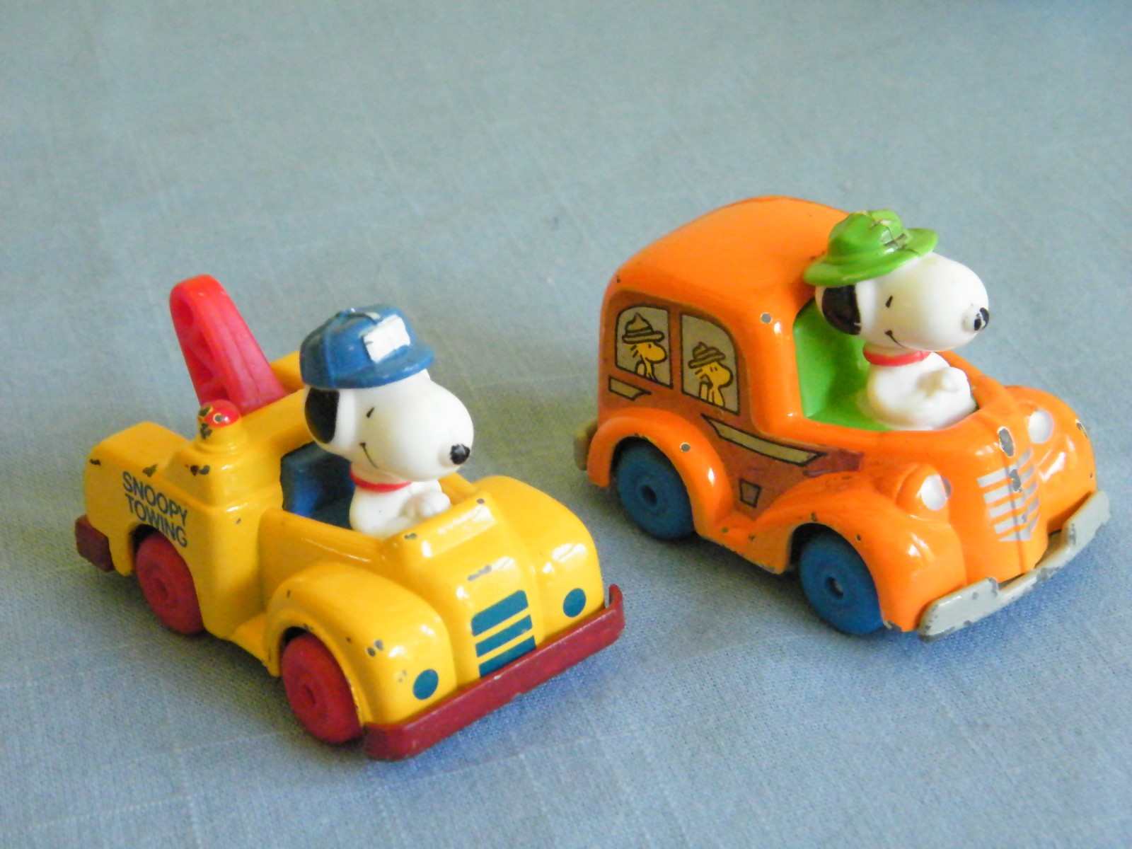 Vintage Peanuts Snoopy Diecast Vehicles Inter-Trad-Tec Lot of 6