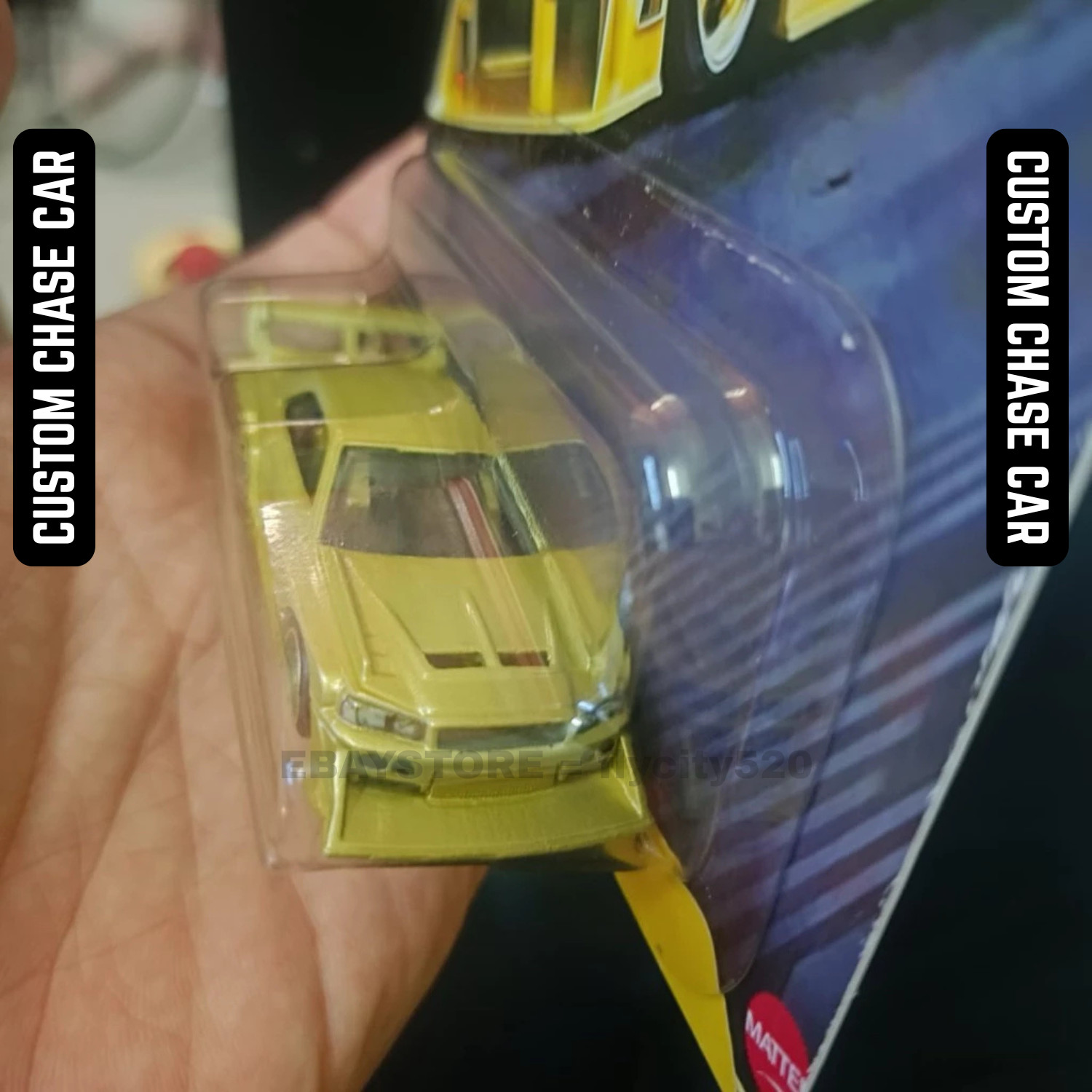 Hot Wheels Aero Styles Gold LBWK LB-ER34 Super Silhouette CUSTOM CHASE Diecast