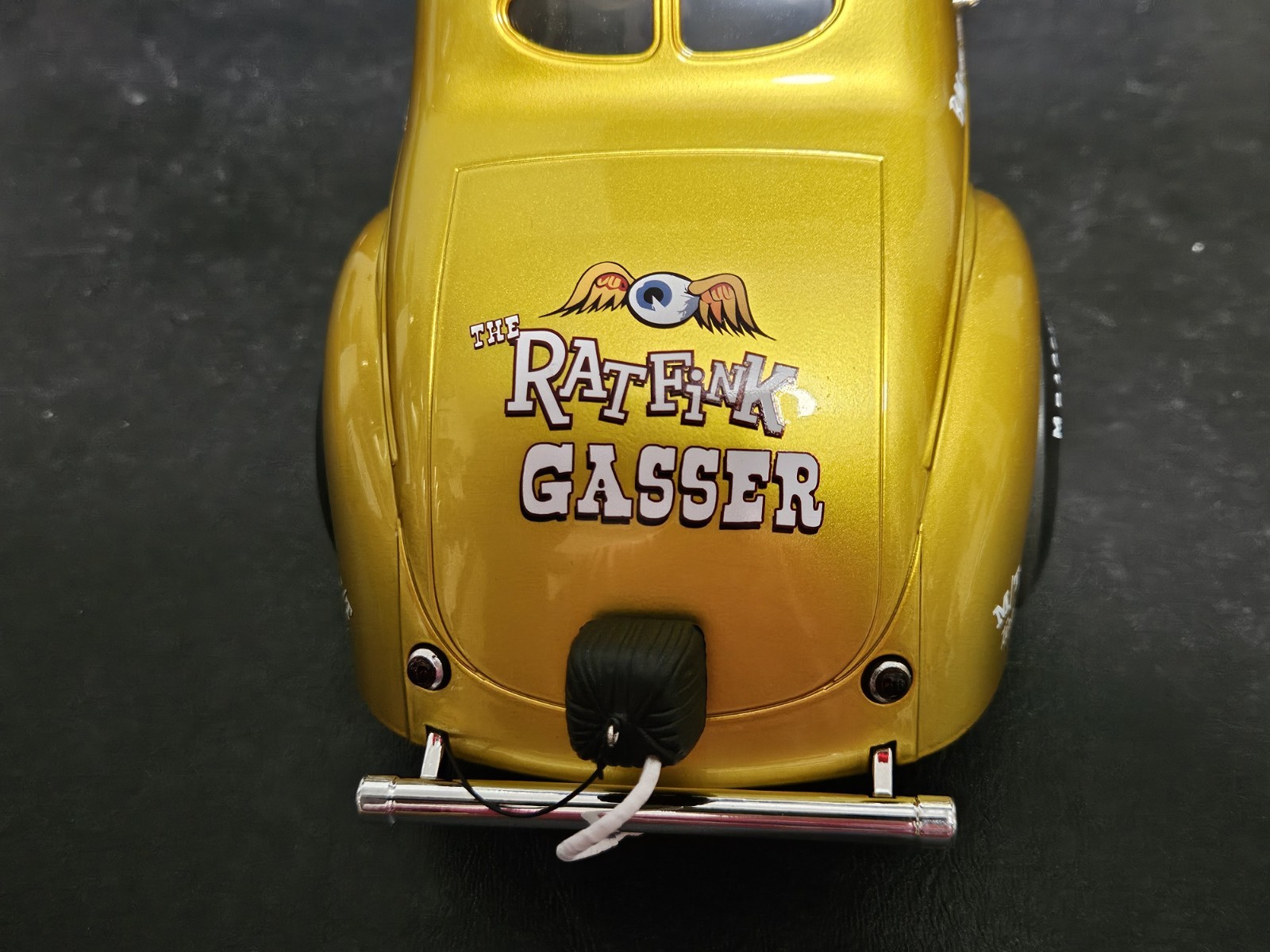 ACME 1:18 SCALE 1940 WILLYS RAT FINK NHRA GASSER. SEWER GREEN!  #A1800919 NEW!!
