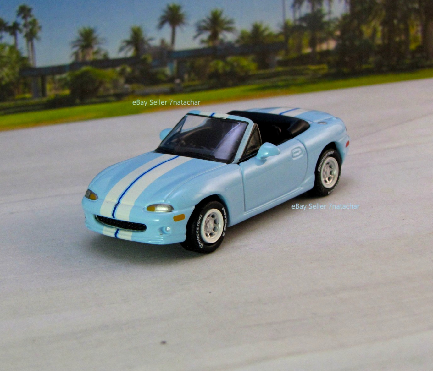 1998-2005 Mazda Miata Roadster Speed Model Blue 1/64 Scale Limited Edit I