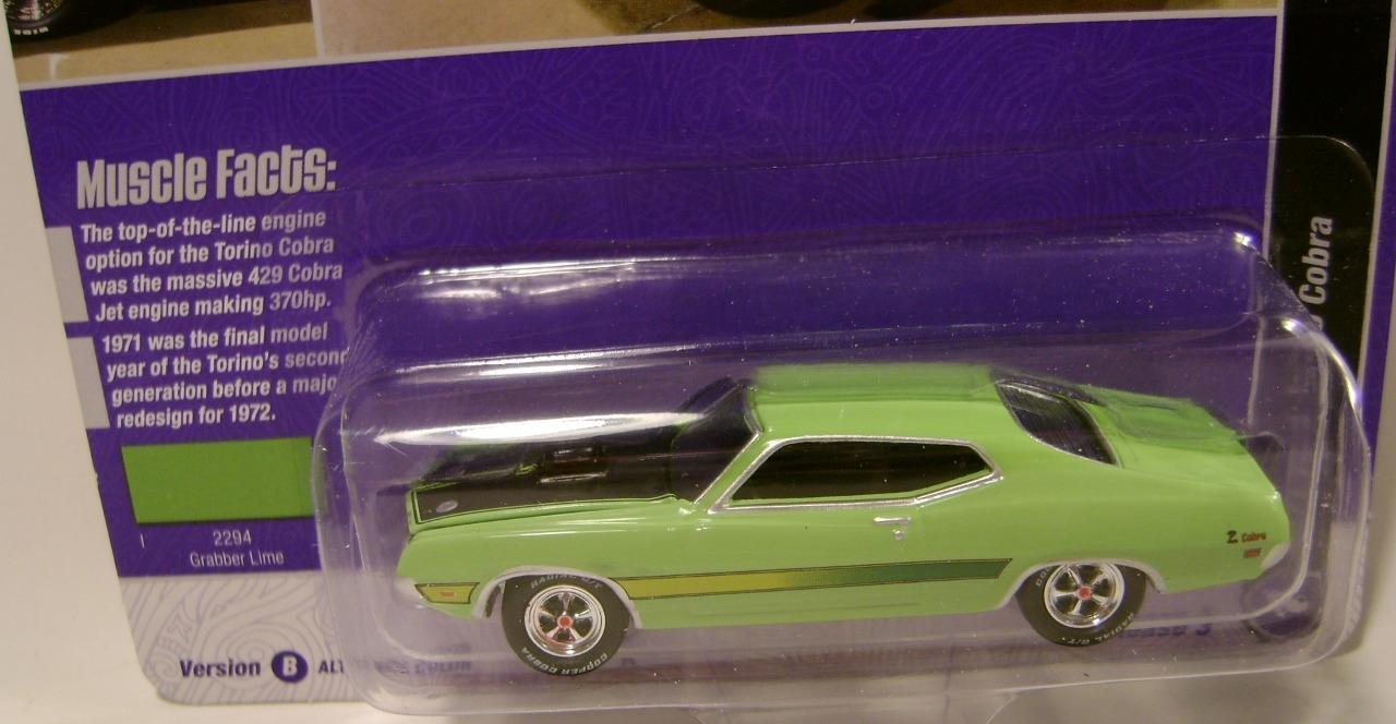 1971 ’71 FORD TORINO COBRA V/B MCACN MUSCLE CARS USA JOHNNY LIGHTNING 2023