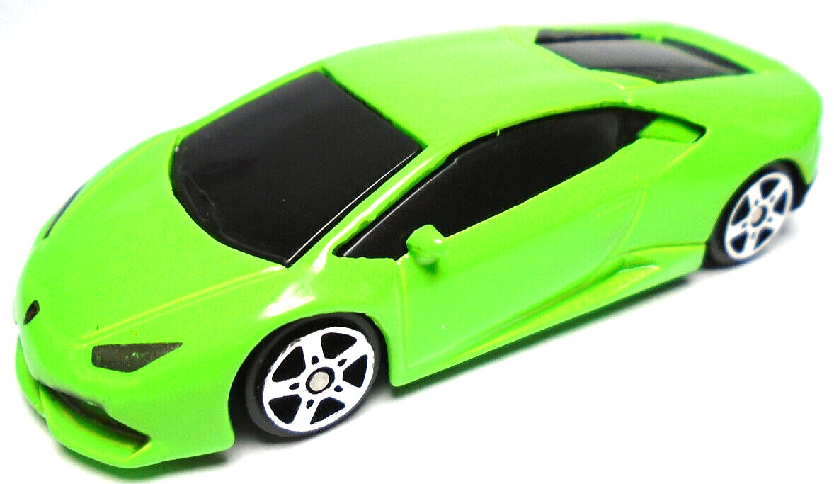 MAISTO LAMBORGHINI HURACAN LP 610-4 GREEN 1:64 DIECAST 3″ CAR WITH SILVER RIMS