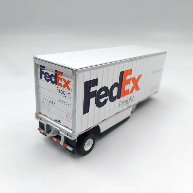 FedEx Truck & Trailer Diecast Model DM Alloy Container Logistics Container 1:50