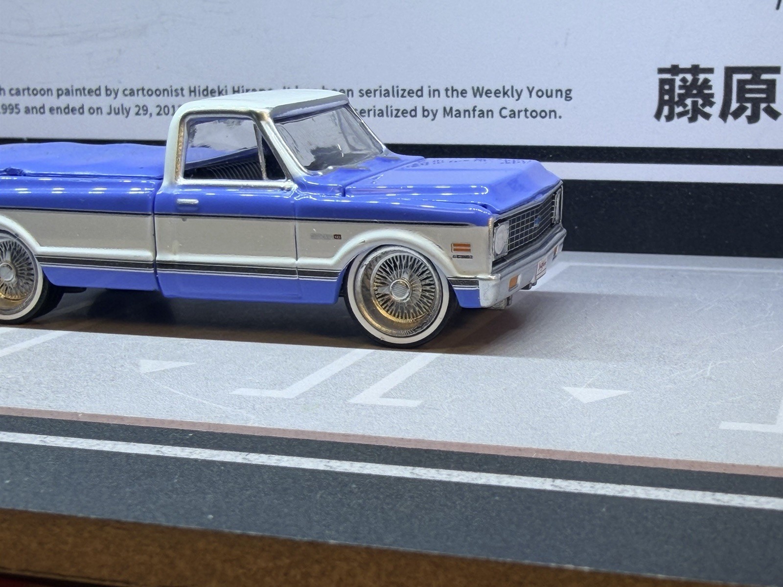 1971 CHEVROLET C-10 SUPER CHEYENNE PICKUP 2024 GREENLIGHT loose on 3D wheels