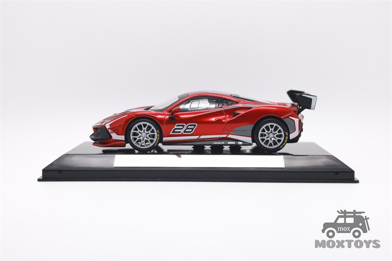 Bburago 1:43 488 CHALLENGE EVO 2020 Racing Red Diecast Model Car