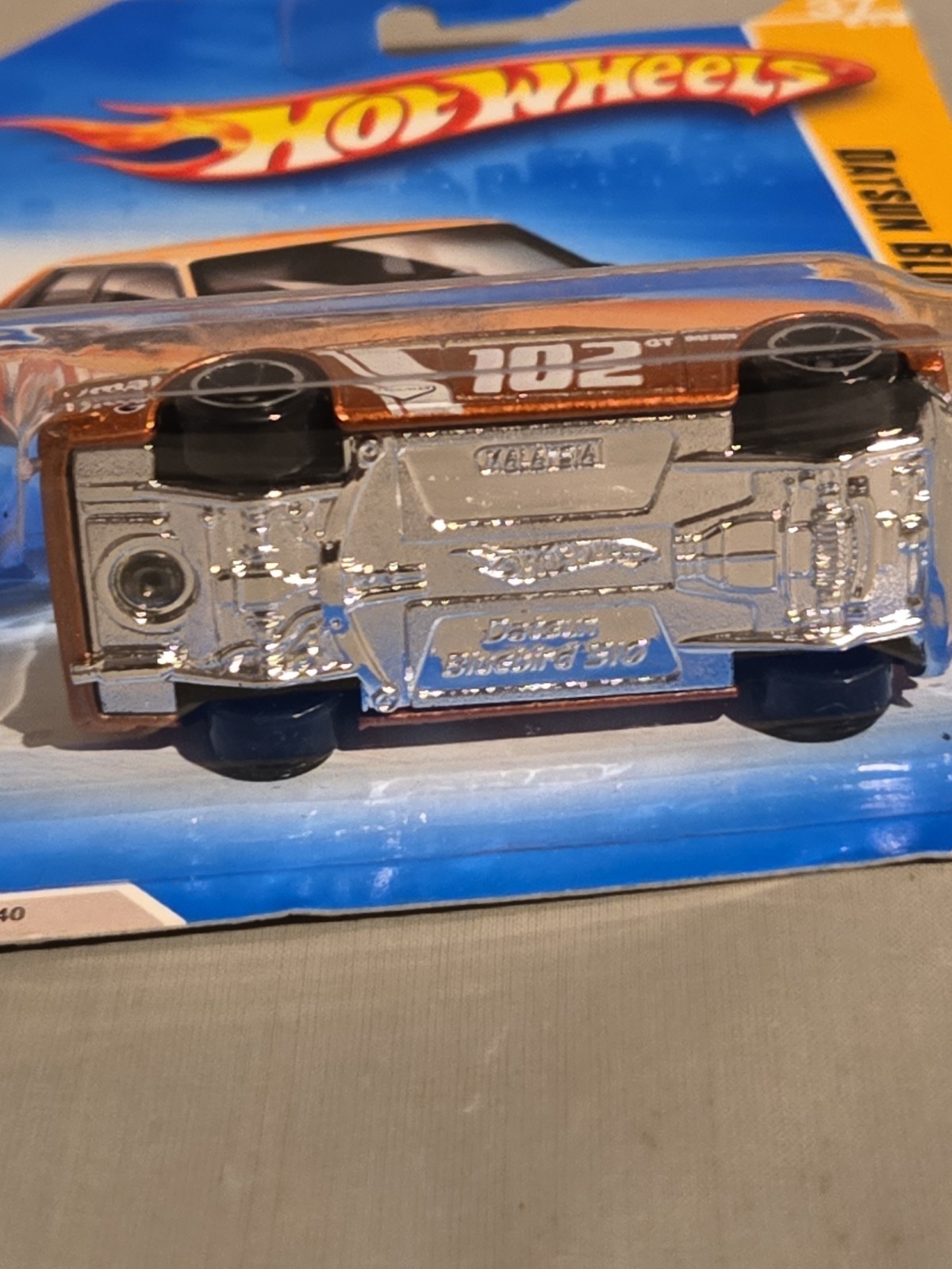 Hot Wheels 2009 Datsun Bluebird 510 Antenna Variation Copper Rare In Protector