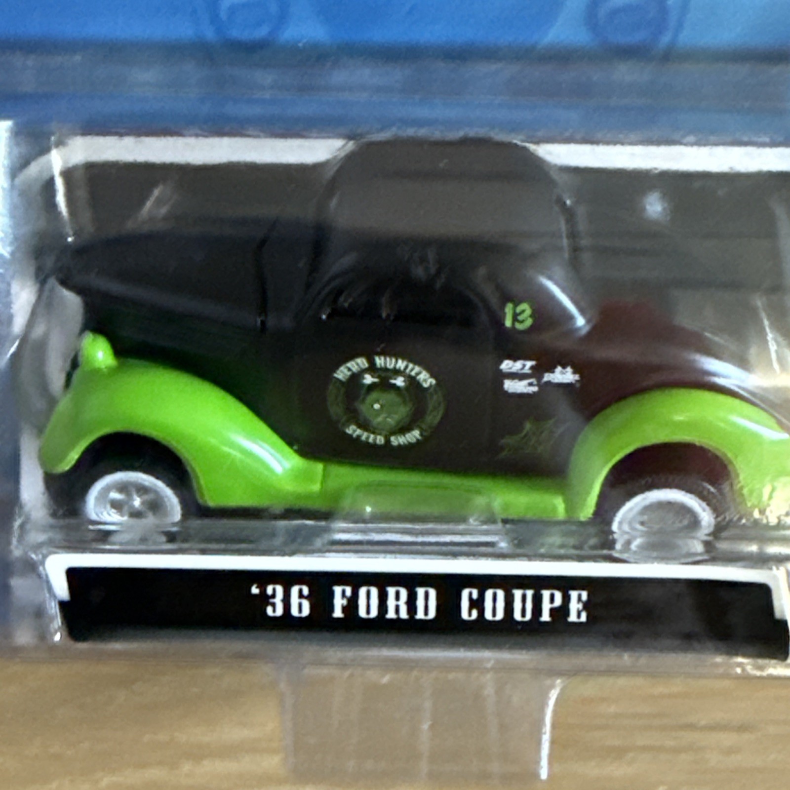 1/64 MAISTO ALL STARS 1936 FORD COUPE BLACK AND GREEN Factory Sealed 2013