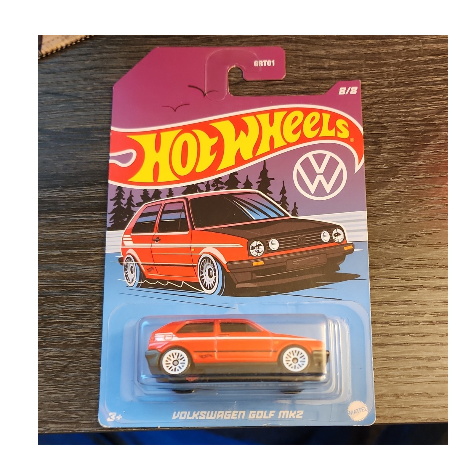 Hot Wheels Volkswagen Series Golf MK2 1:64 Diecast Red/Black Car 3+ Years