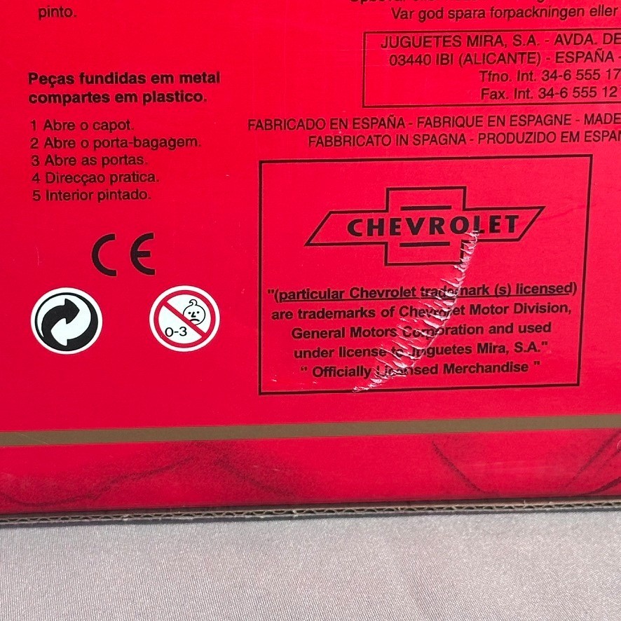 1953 Chevrolet Pickup Mira Golden Line 1:18 Diecast Red #6203