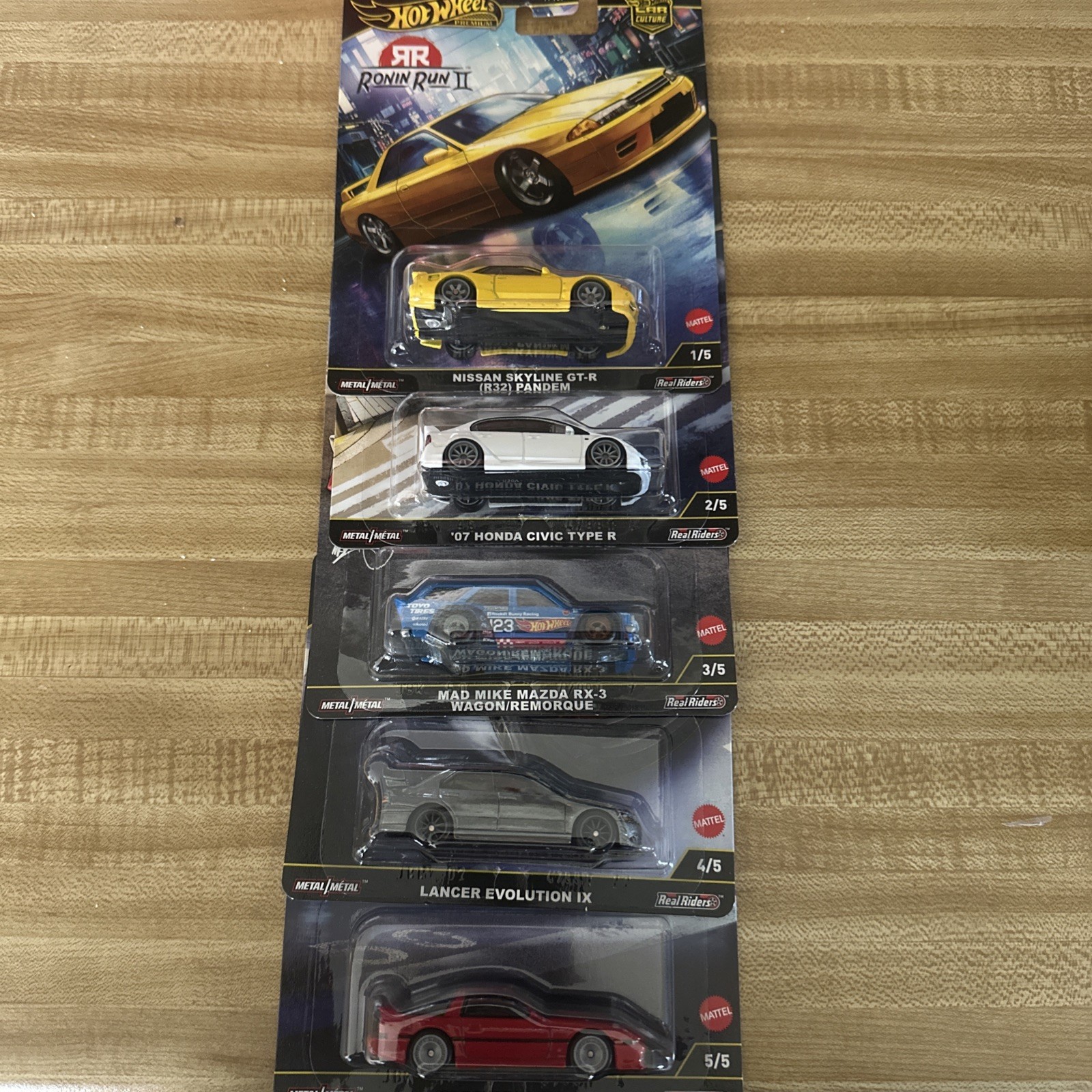 Hot Wheels 2025 Car Culture M Case Ronin Run II Set of 5 Cars FPY86-961M In Hand