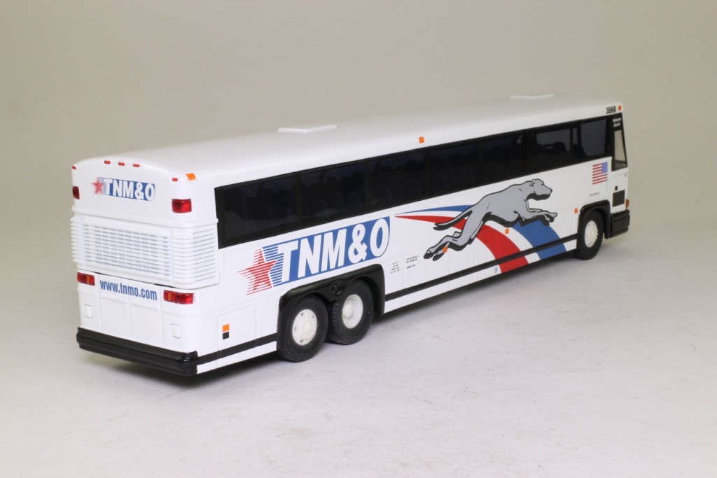 Rare Corgi MCI-102 DL3 TNM&O Greyhound Bus 1:50 Scale with mirrors & ID-NIB!