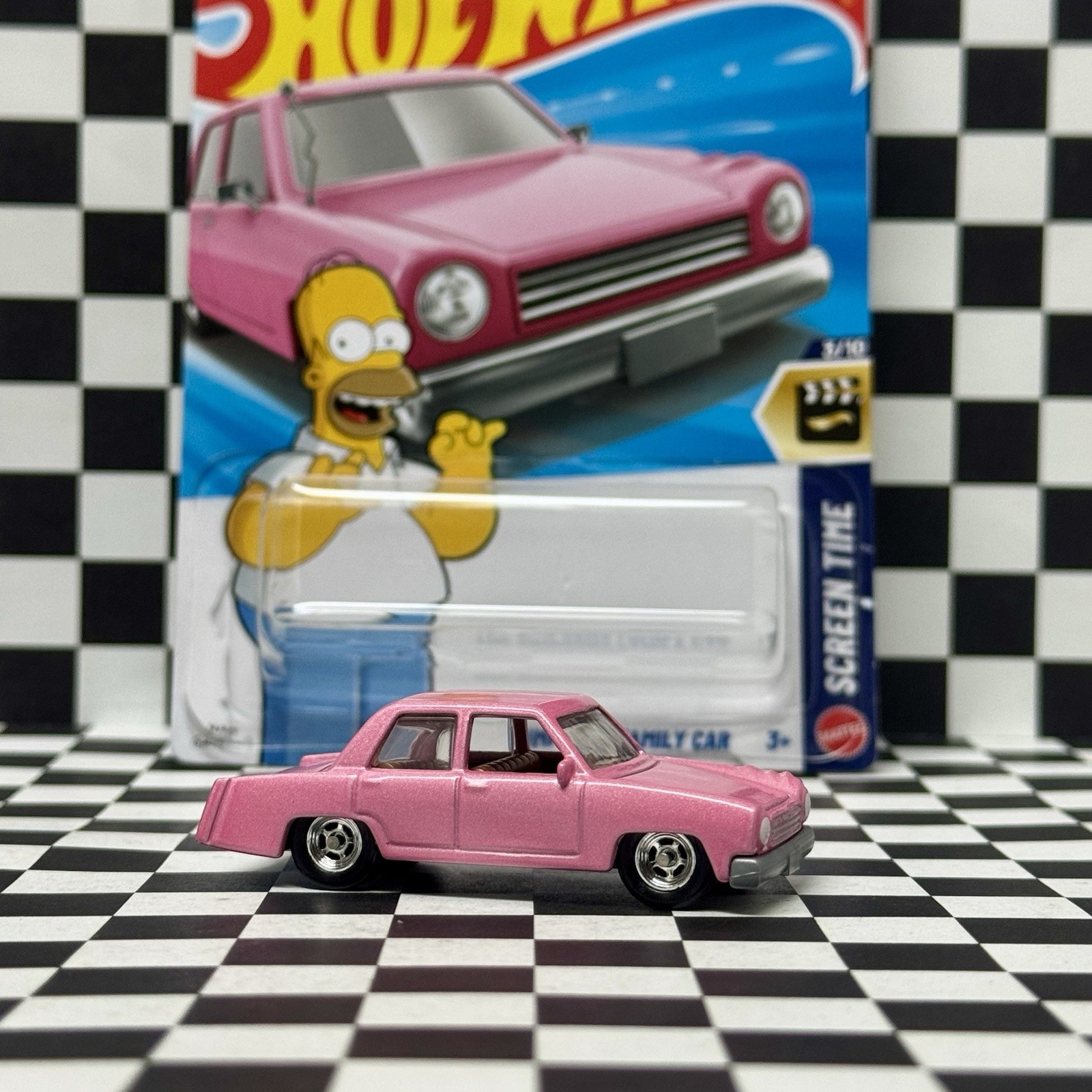 🍩 2026 Hot Wheels THE SIMPSONS FAMILY CAR Wheel Swap Real Riders – Custom 🛞🍩