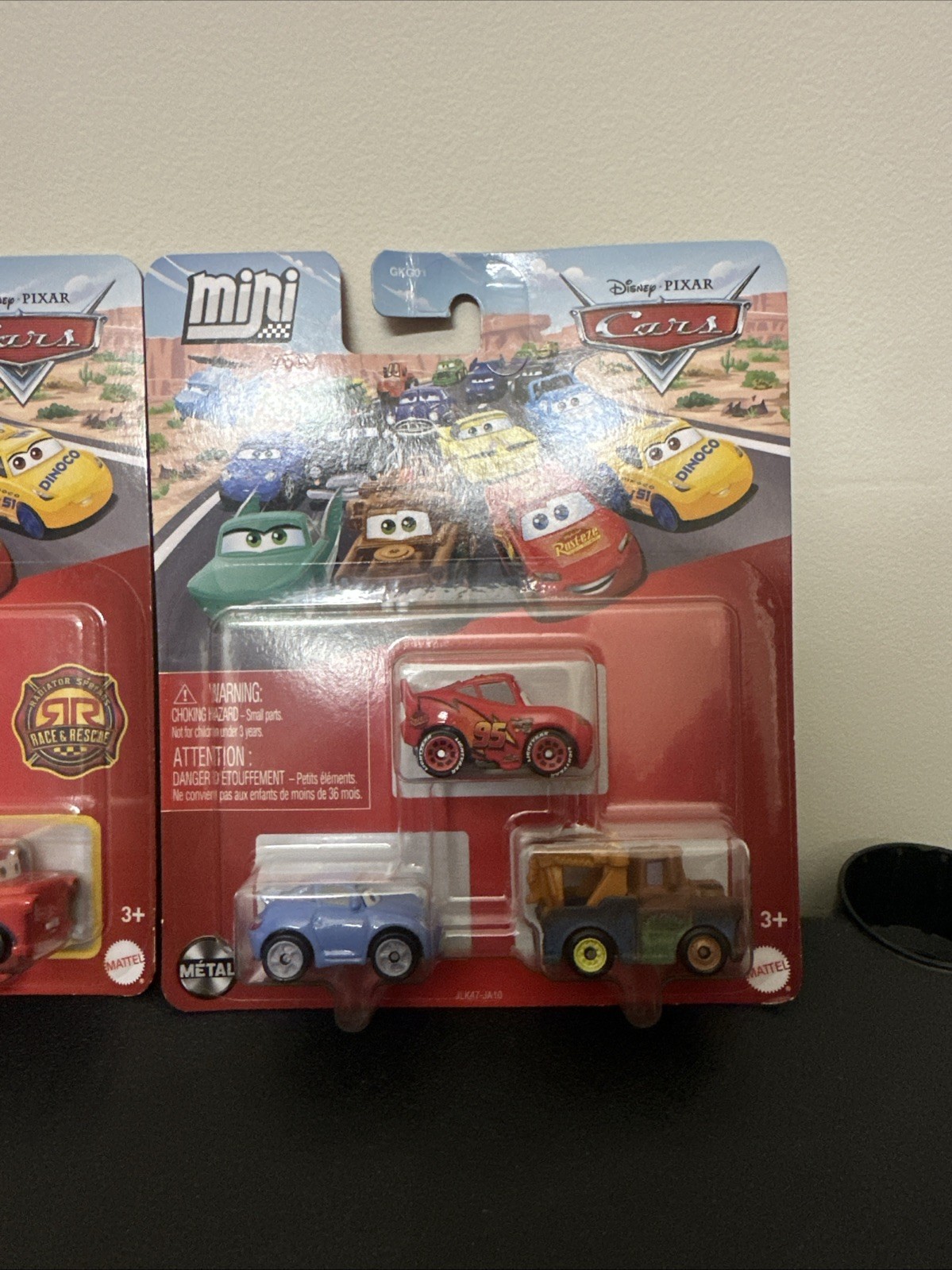 *NEW* DISNEY PIXAR CARS 3 Sets/MINI RACERS 3 PACK MCQUEEN CHICK HUDSON HORNET