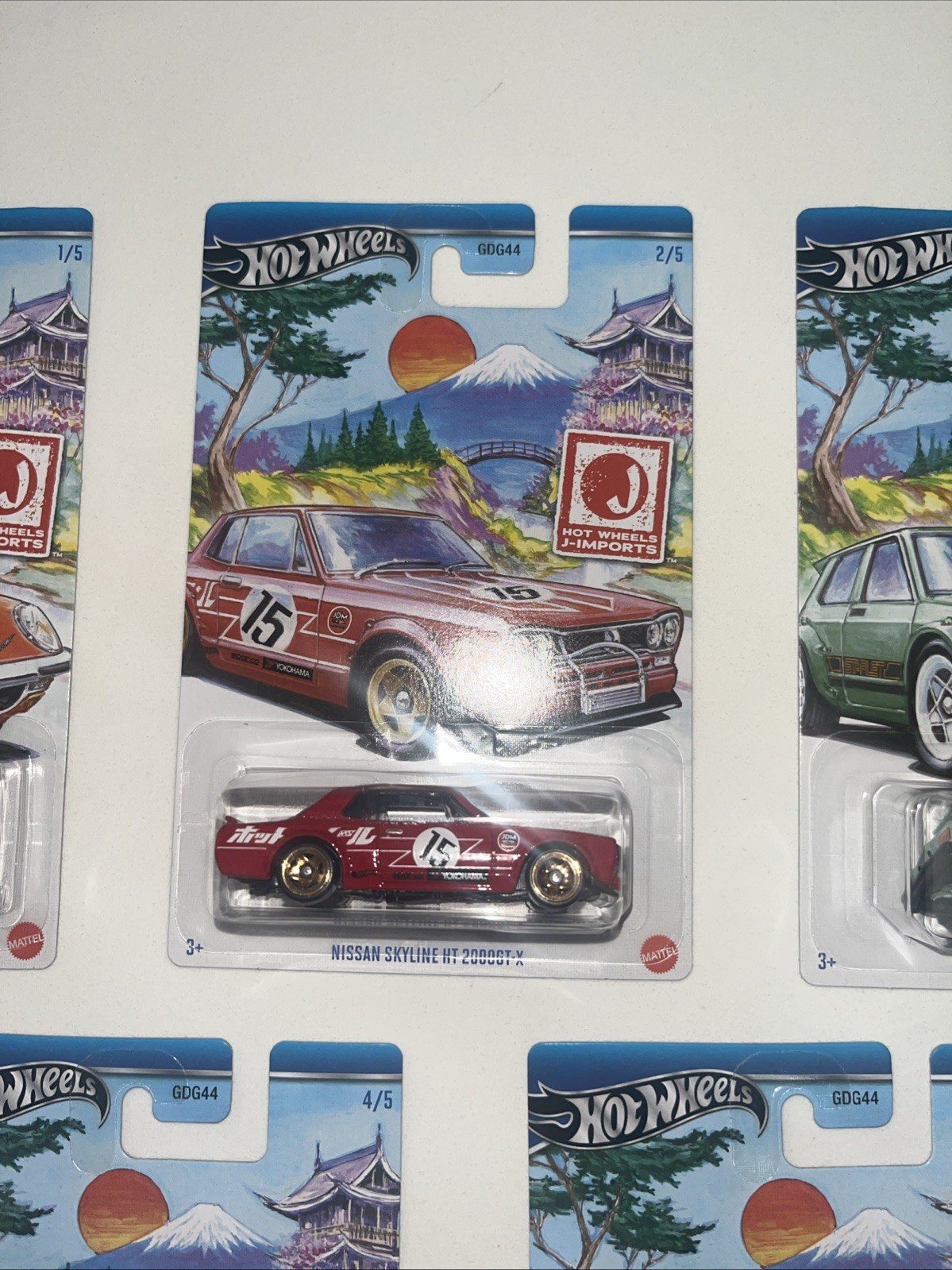 2024 Hot Wheels J-Imports GDG44 Set Of 5 Honda Acura Nissan Toyota Mazda JDM