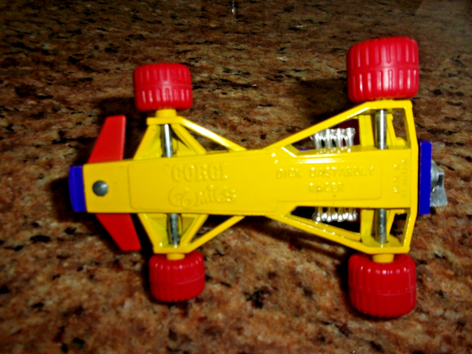Corgi Comics Dick Dastardly & Muttley Die Cast Racer Wacky Races 70s Vintage