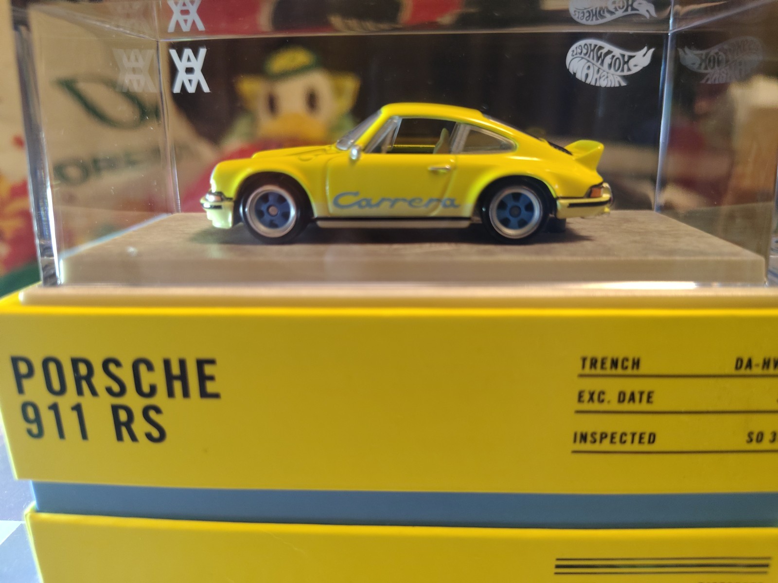 Hot Wheels Daniel Arsham 1973 PORSCHE 911 RSA Yellow 1:64 Mattel Creations JGK64