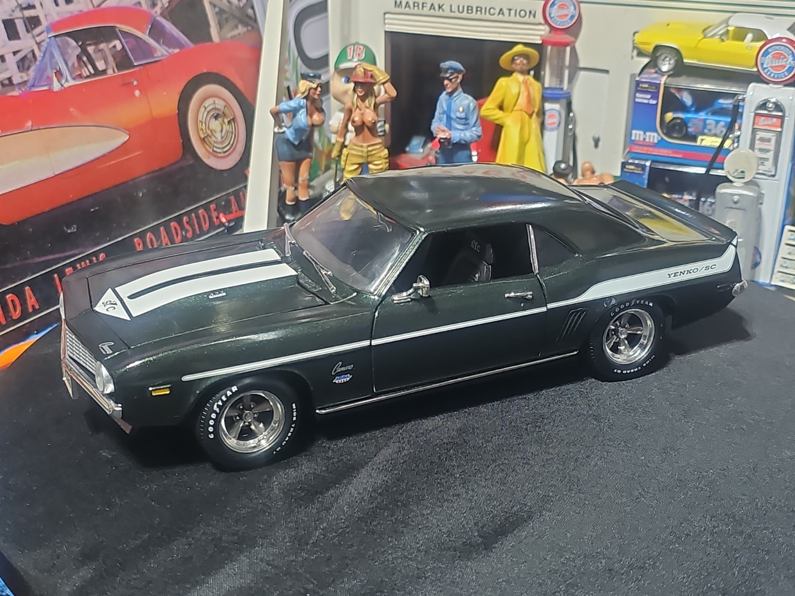 VINTAGE ERTL SUPERCAR YENKO 427 CAMARO SYC Fathom Green Limited Edition