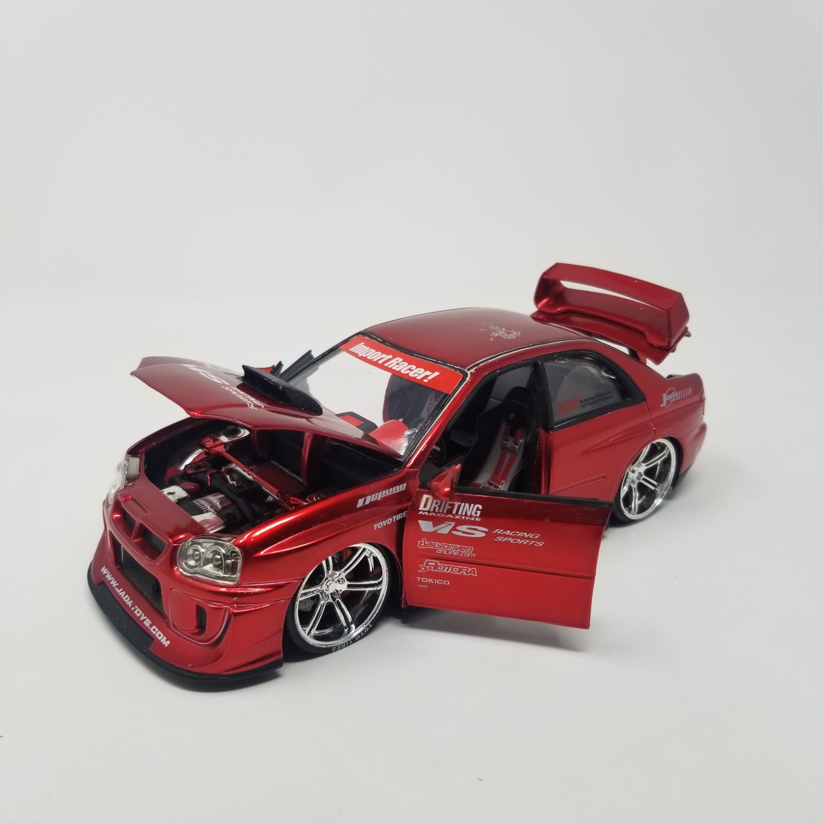 Jada Toys Import Racer 1:24 Scale Red Subaru Impreza WRX STi