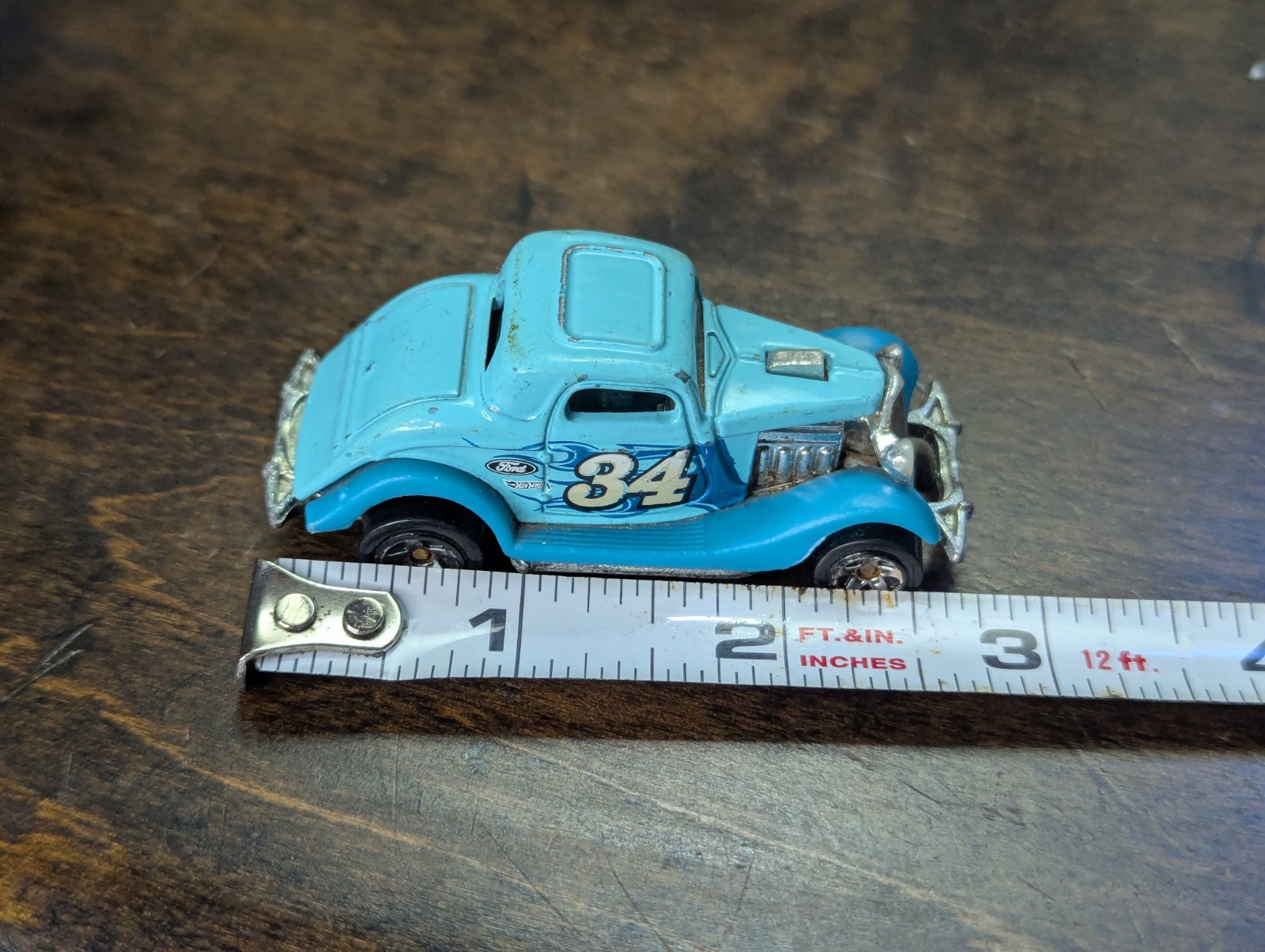 Hot Wheels Showroom American Turbo (2014) 3-WINDOW ’34 FORD (189/250) Turquoise
