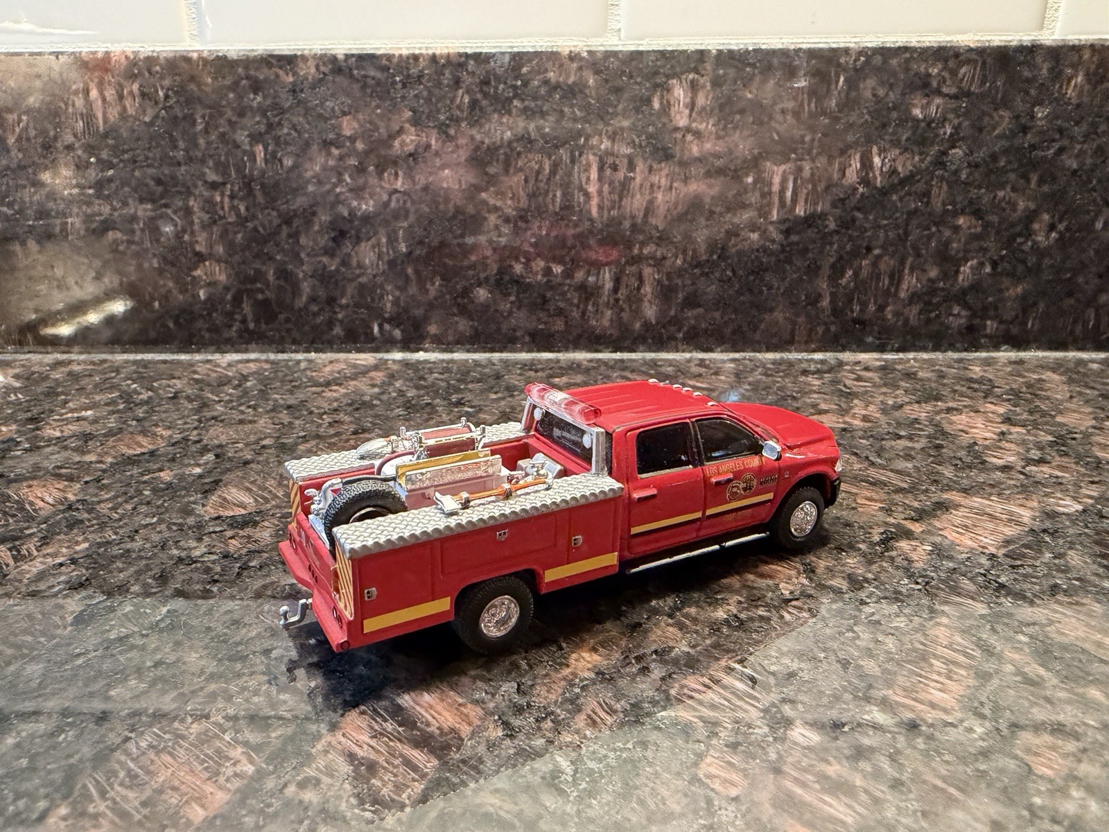 Code 3 Collectibles Custom Los Angeles County Fire Rescue Dodge RAM Brush Unit