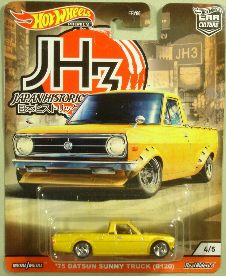 Hot Wheels ’75 Datsun Sunny Truck yellow Japan Historics 3 2020 new in package