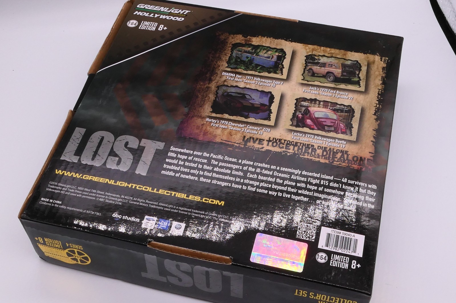 htf 2017 Greenlight Hollywood Film Reels Series LOST FOUR CAR Collectors Set
