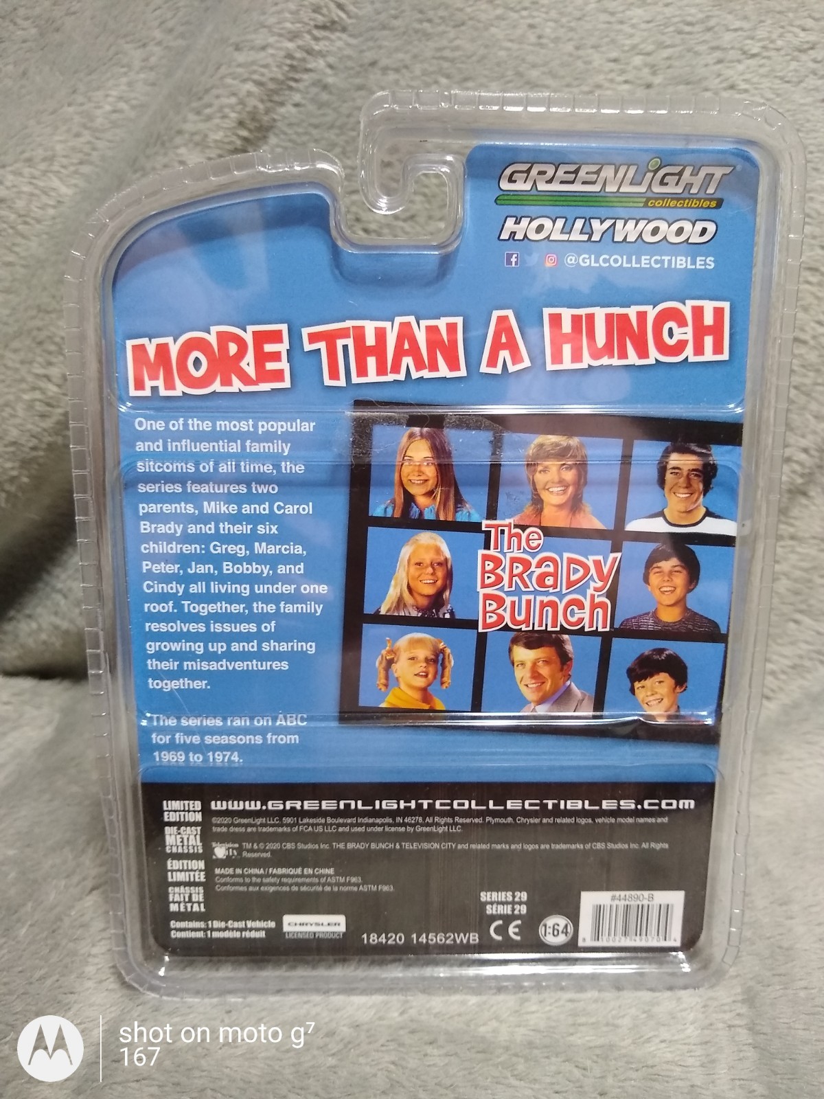 GREENLIGHT HOLLYWOOD SERIES 39, BRADY BUNCH 1969 PLYMOUTH SATELLITE WAGON