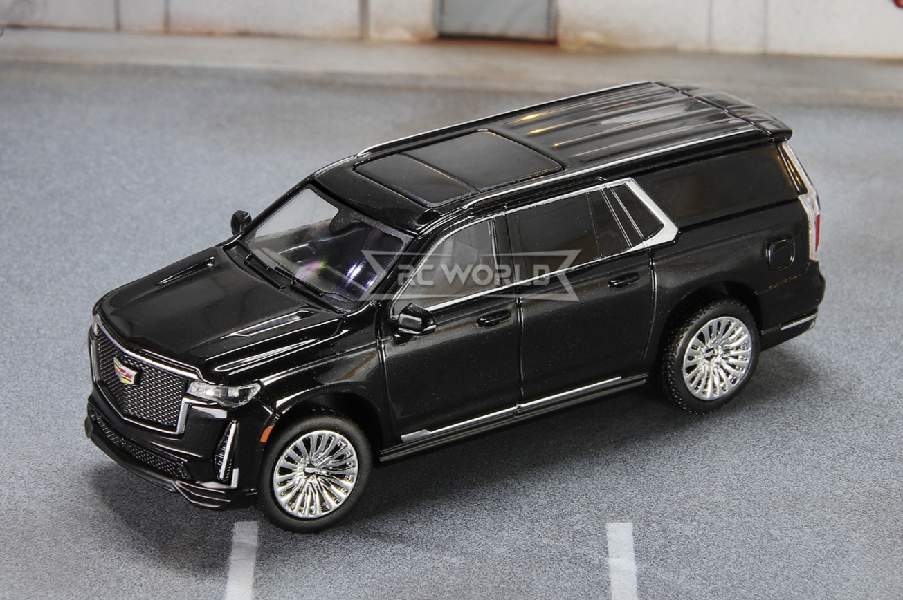 GCD 1/64 CADILLAC ESCALADE ESV Die Cast Truck -BLACK-