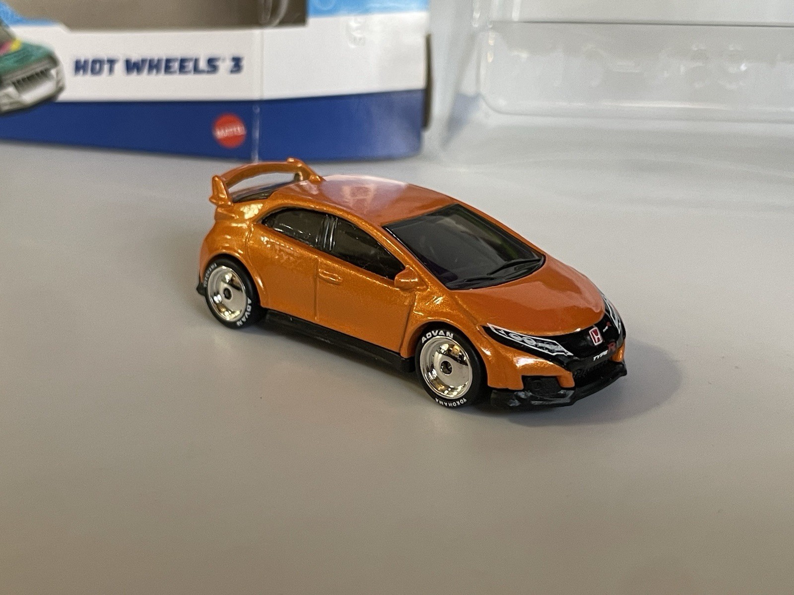 Hot Wheels Ronin Run Honda Civic Type R + CUSTOM 3 Pack (wheel swaps)