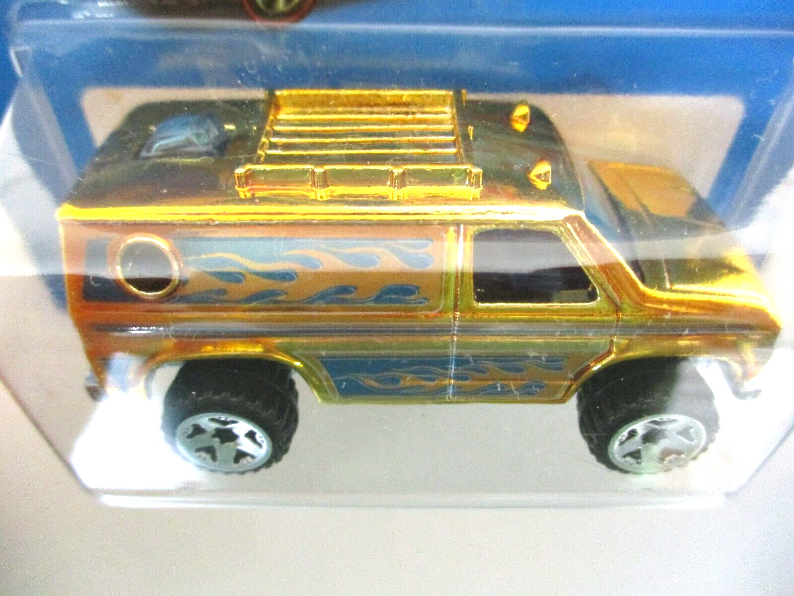 HOT WHEELS – SUPER CHROMES – BAJA BREAKER LIFTED 4X4 FORD VAN (GOLD) – 1/64