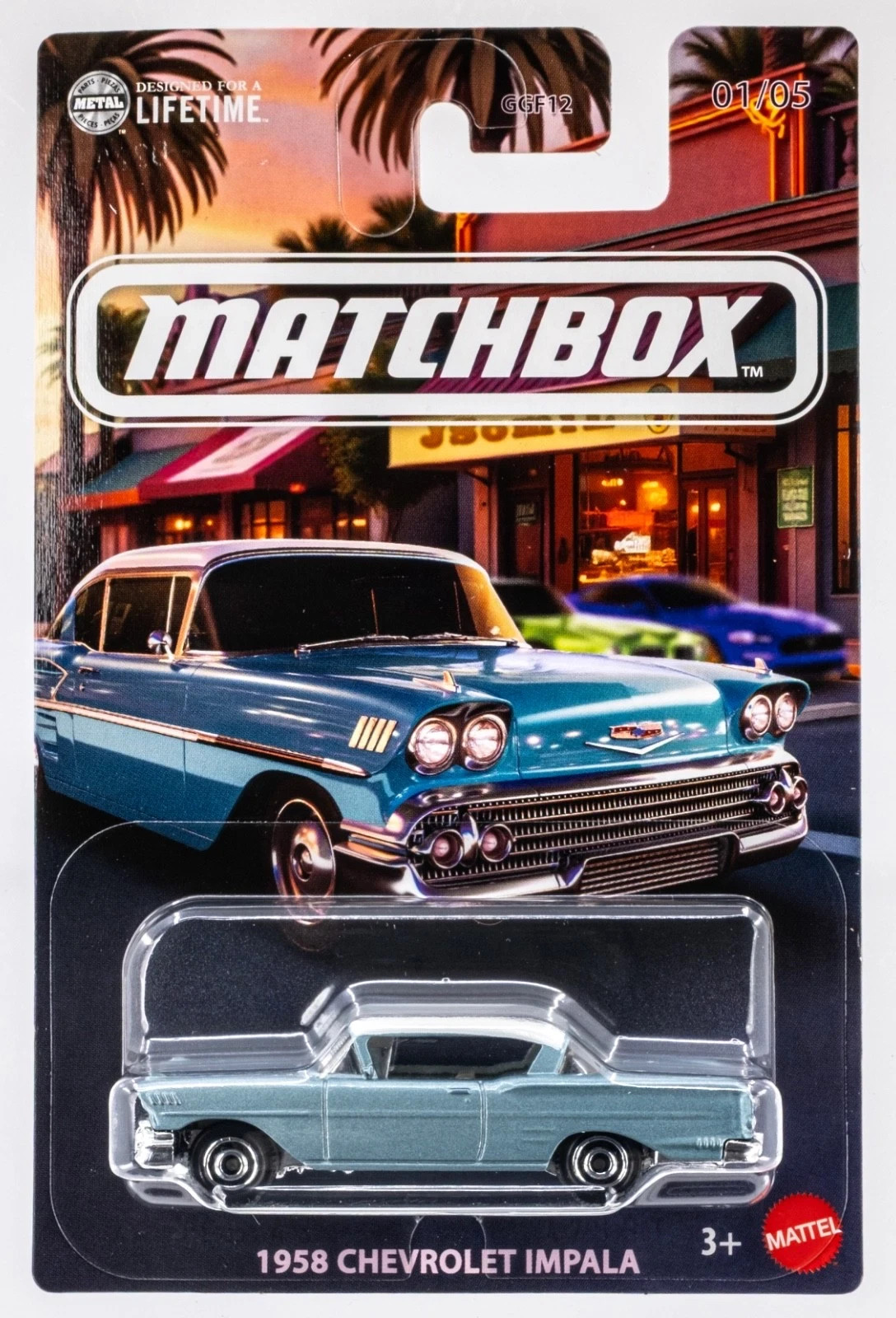 2025 Matchbox Local Cruisers #1 1958 Chevrolet® Impala SILVER BLUE