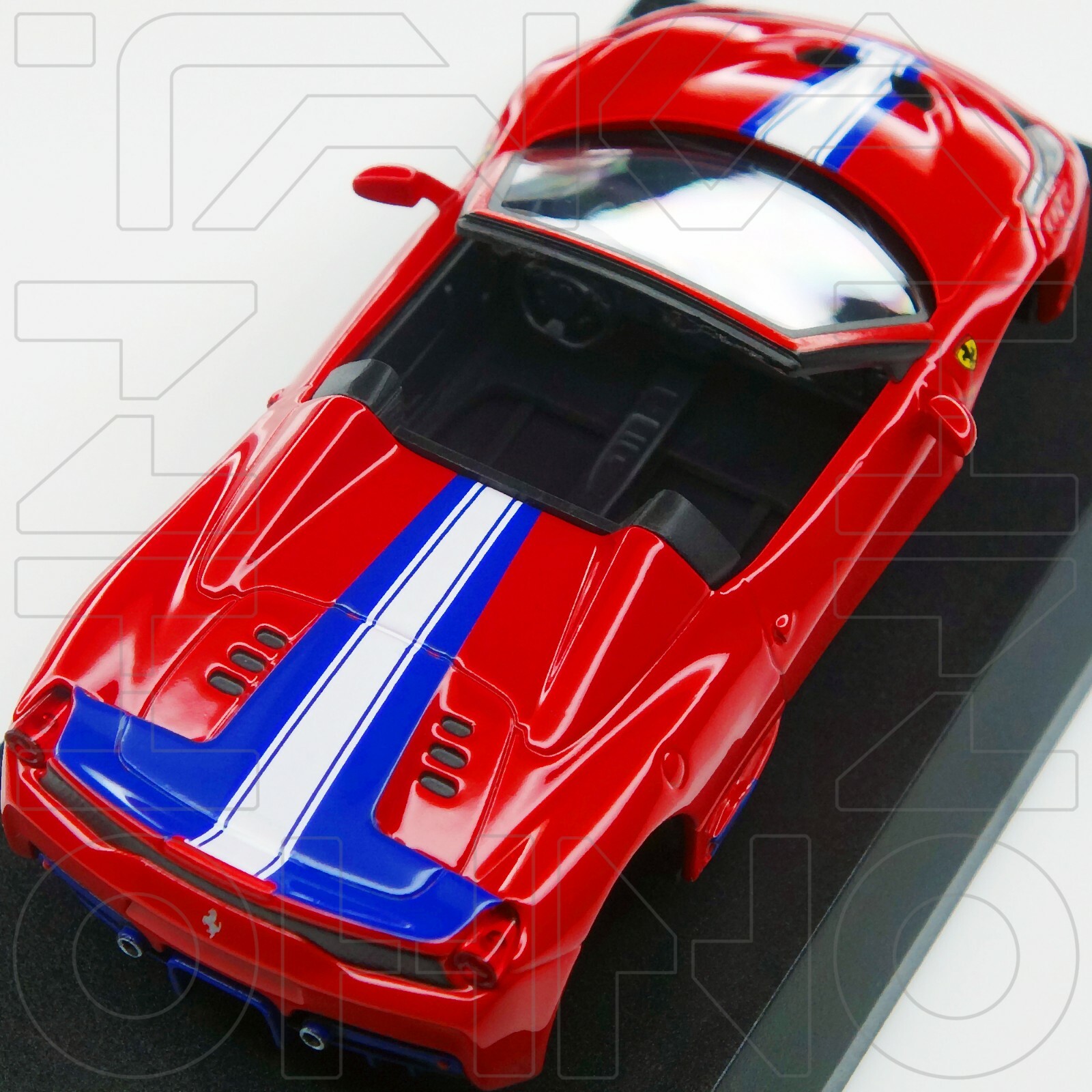 Ferrari 458 Speciale A KYOSHO 1:64 COLLECTION 12 Rosso Corsa Red + Black Rim NIB