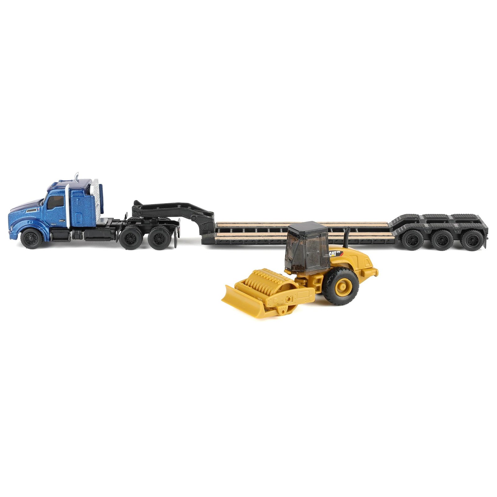 Diecast Masters 1/87 Kenworth T880 Semi Truck & CAT Padfoot Roller 84424