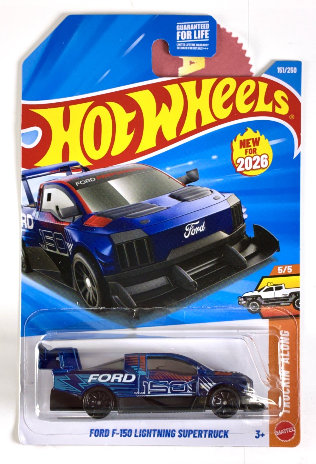 Hot Wheels 2026 Ford F-150 Lightning Supertruck Hot Trucks, Blue,$1 Combo Ship