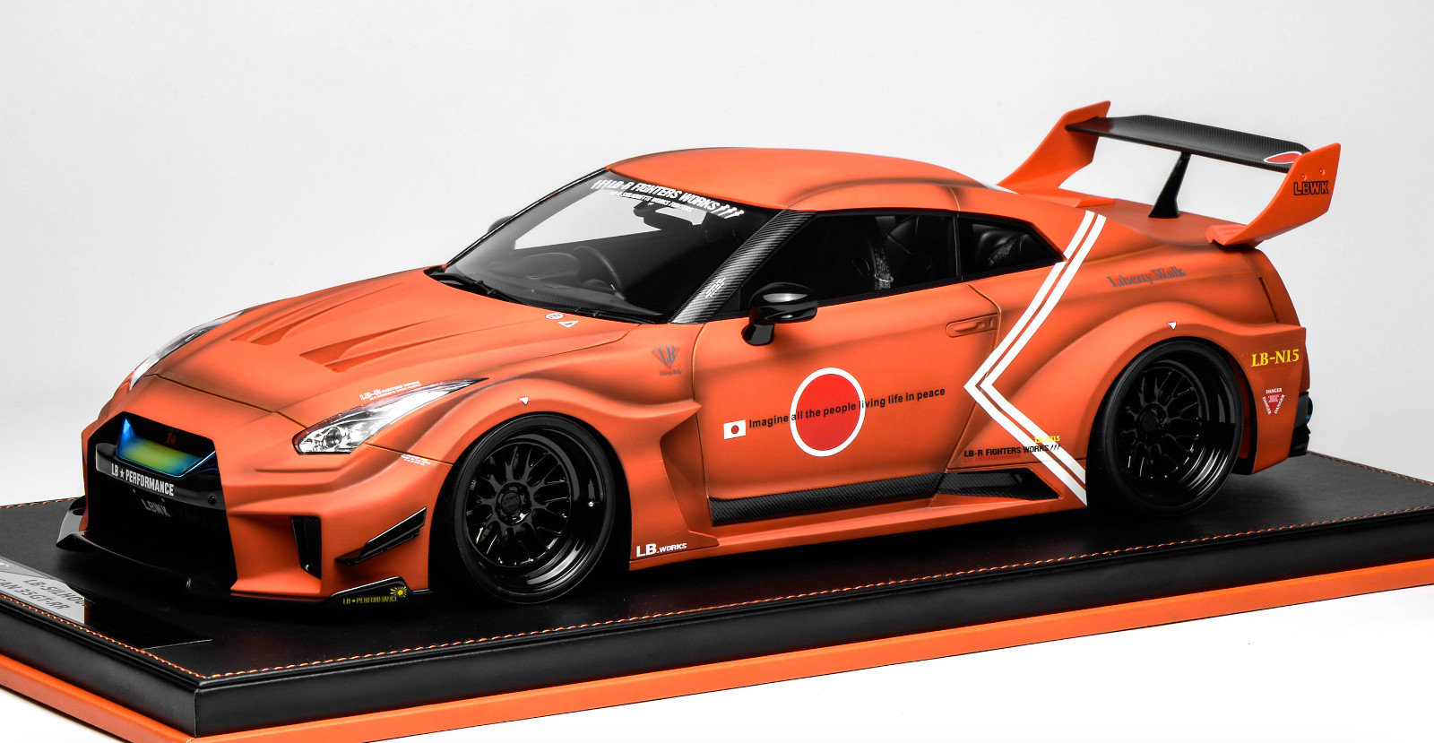 1/12 scale IVY model of the Nissan R35 GT-RR orange Liberty walk Leather 20 pcs