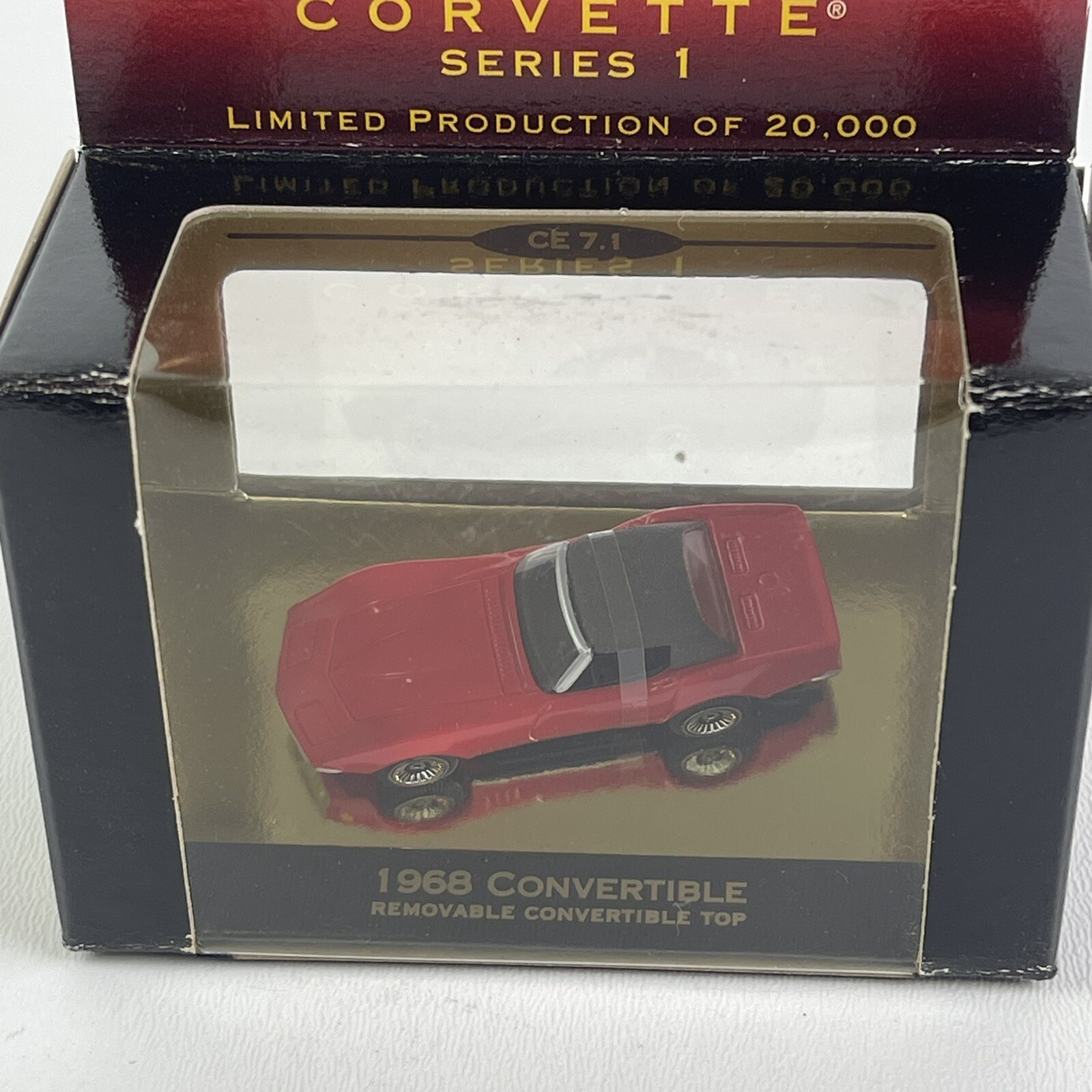 Micro Machines Corvette Series 1 1968 Convertible Removable Top 1998 RED Galoob