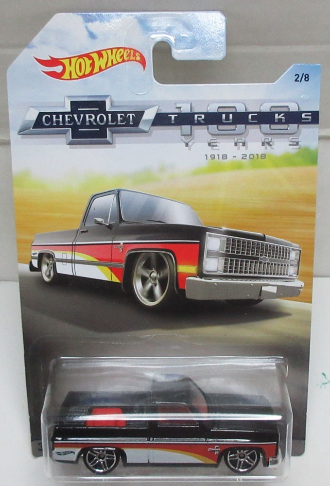 Hot Wheels 2018 100 Years of Chevy Trucks Complete 8 Car SET