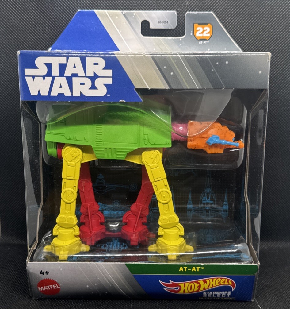 Hot Wheels Star Wars Starships Select AT-AT Prototype Ships #22 New, Sealed