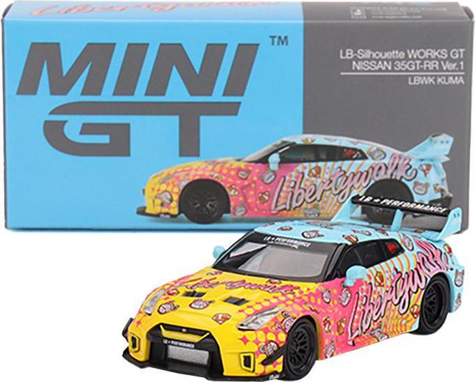 Nissan 35GT-RR Ver.1 LB-Silhouette Works GT Light Blue and Yellow with Graphics